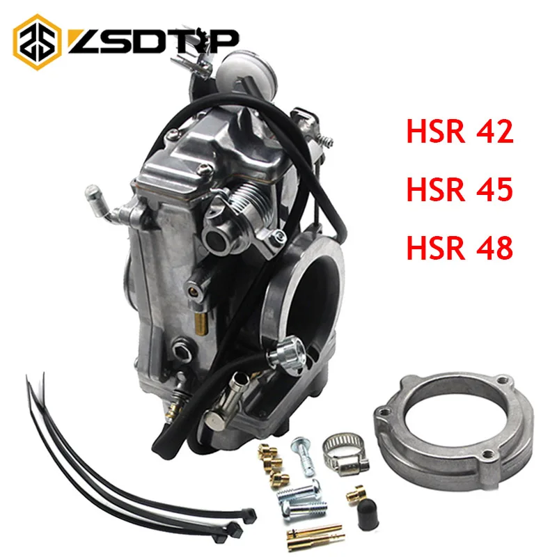 

ZSDTRP HSR42/45/48 Performance Pumper Carburetor Carb or Mikuni FOR Harley Evo Evolution Twin Cam