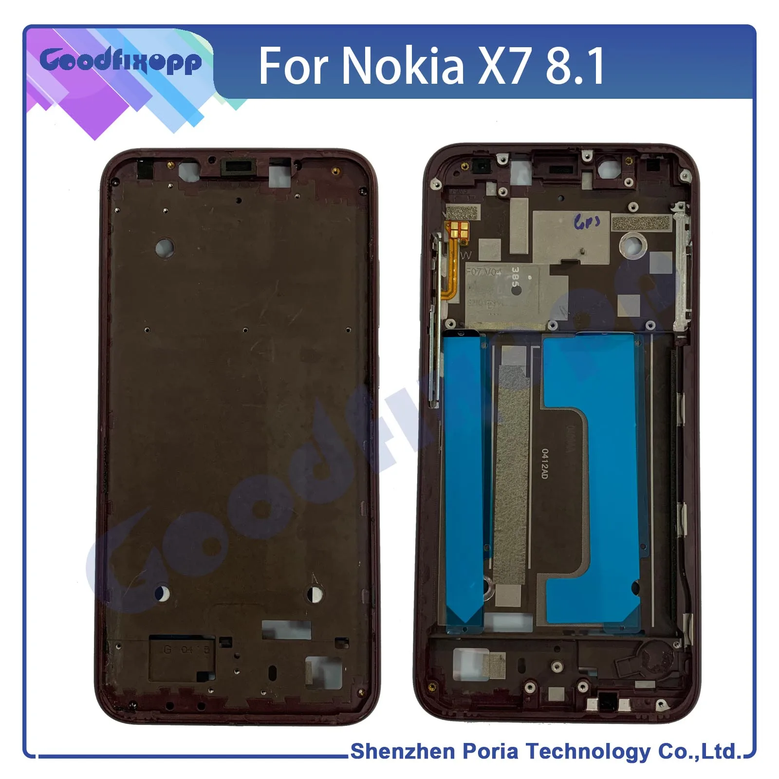 

For Nokia X7 8.1 Media Case Front Frame ,Middle Bezel Frame ,LCD Screen Support Front Frame