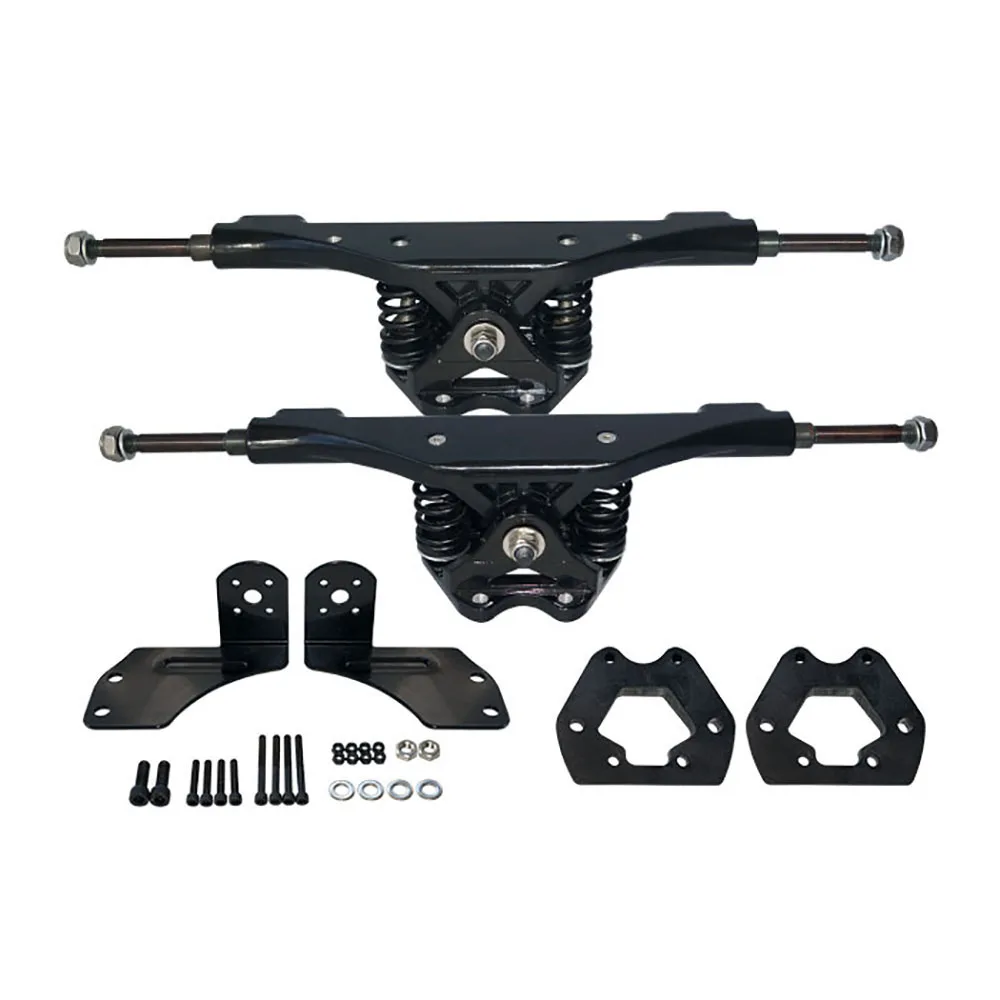 In Stock! Front and Backside Truck + 8inch Front and Back Wheel + 16T 10mm 5M Motor Pulley +HTD395-5M Belt DIY Mountainboard