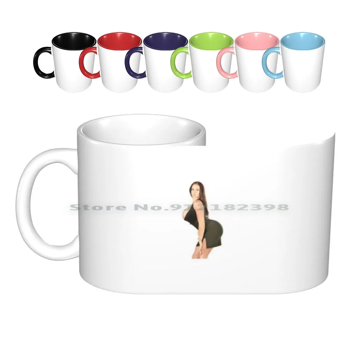 Gianna Michaels Ceramic Mugs Coffee Cups Milk Tea Mug Star Creative Trending Vintage Gift Bottle Cup