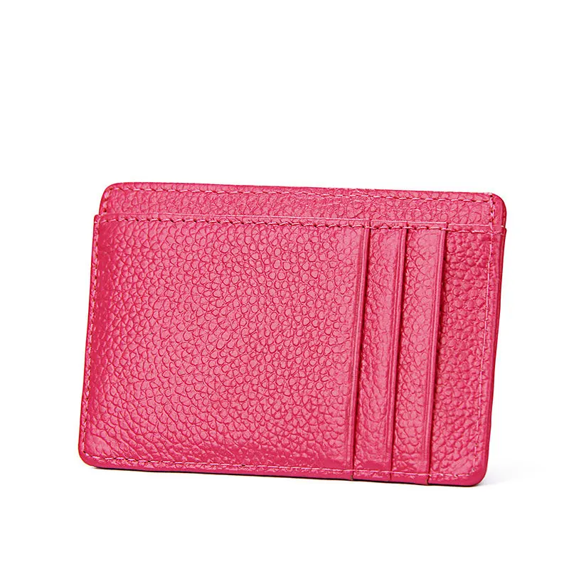 

Genuine Leather Credit Card Cover Case Women Men Minimalist RFID Card Holder purse 2020 Hot Sale Fashion Card Wallet