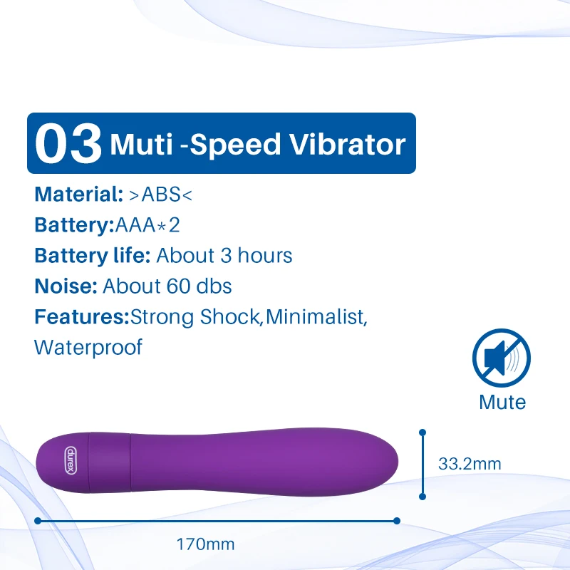 Durex G Spot Dildo Vibrators for Women Vagina Vibrator Mute Silicone Clitoris Stimulate for Sex Mini Sex Massage Toys for Adults