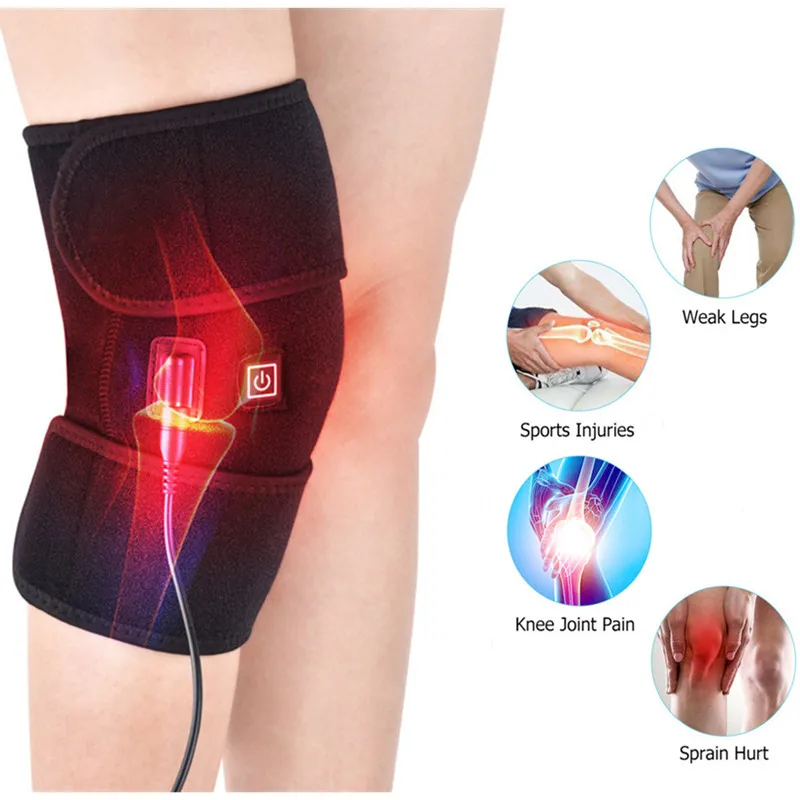 

4/2Pcs Heating Knee Pad Pain Relieve Knee Heating Joint Heated Therapy Arthritis Knee Hot Compress Knee Massager For Arthritis