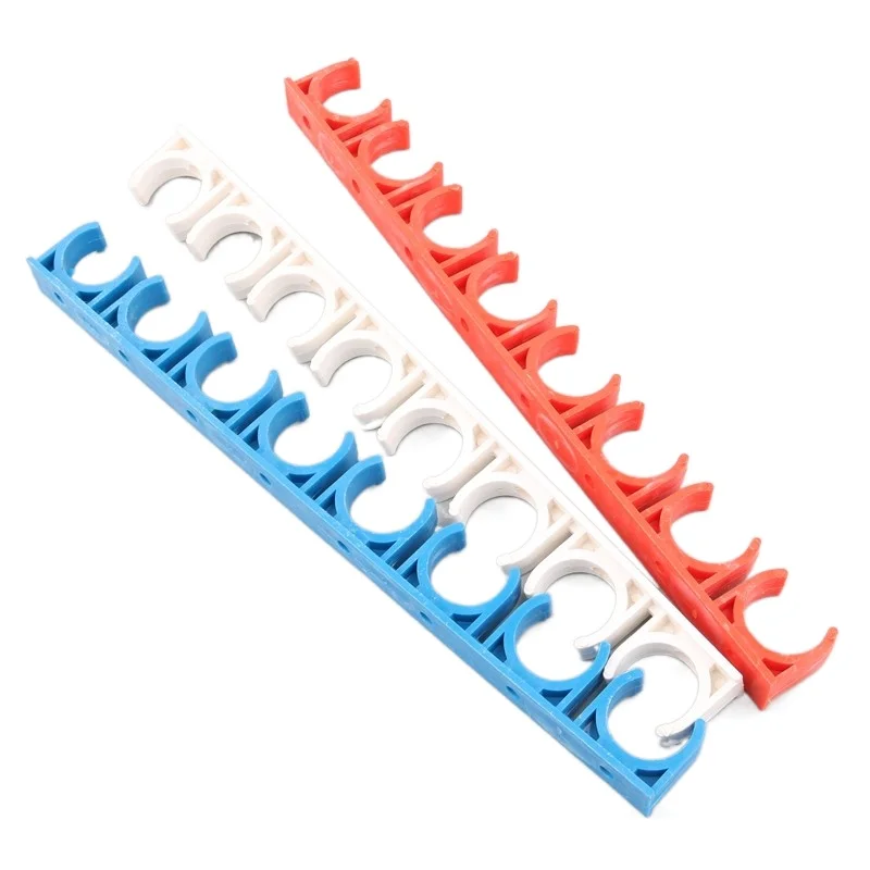 5pcs PVC 16/20/25/32mm PVC Pipe Clamps Water Pipe Support PVC Pipe Connector Garden Irrigation System Fittings