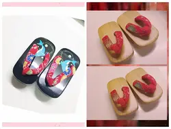 1/6 1/4 1/3 BJD accessories Japanese geta doll flip flops shoes for BJD/SD YOSD,Not included doll,clothes,wig,and other E2681