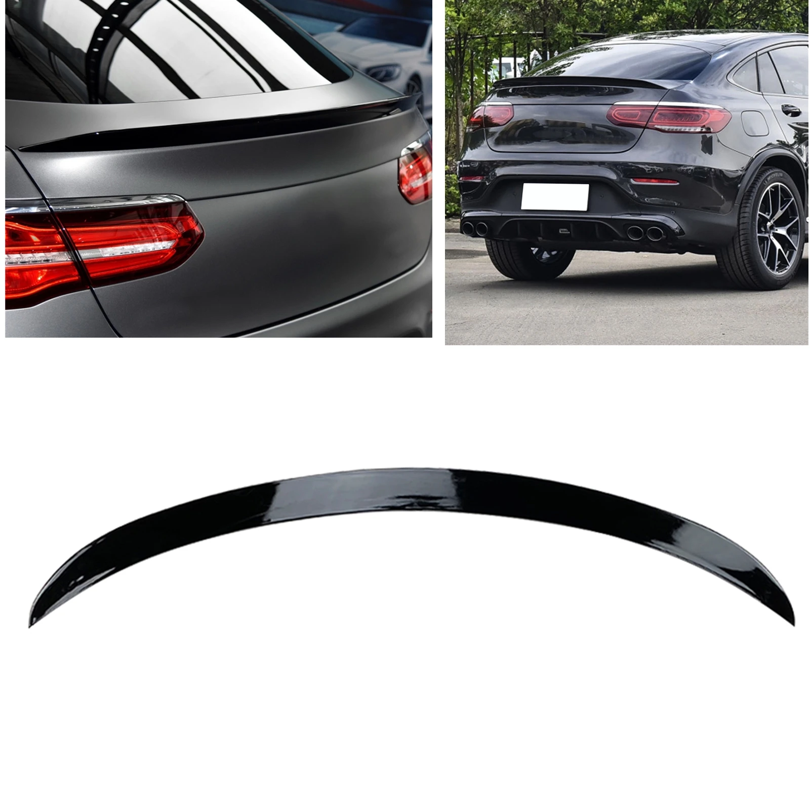 

Trunk Rear Lid Spoiler Wing For Mercedes Benz GLC Class Coupe C253 GLC260 GLC300 GLC43 AMG GlC250 2016-2023 Tail Splitter Lip