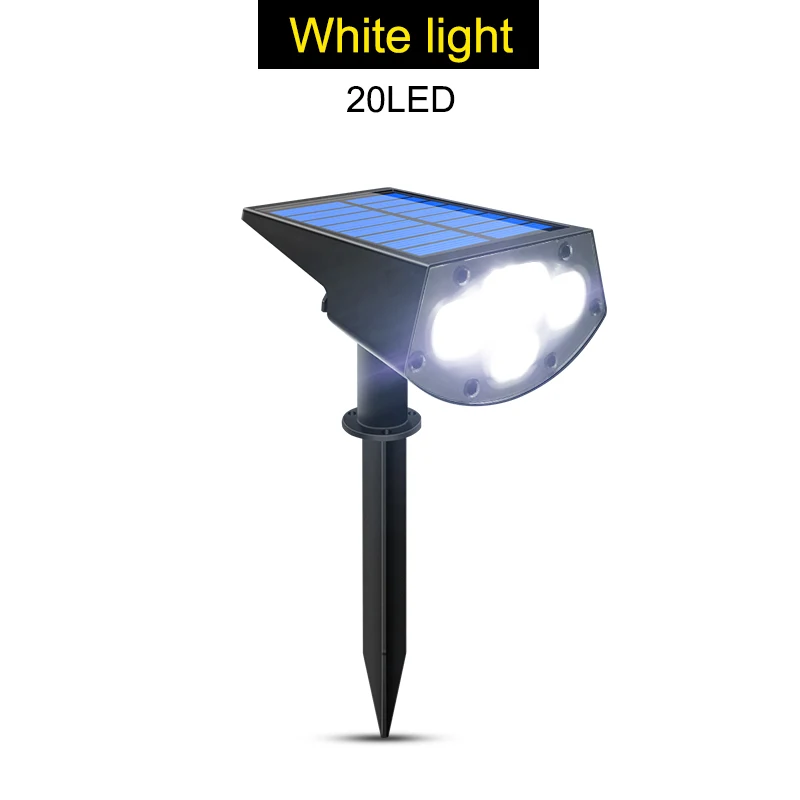 Amaryllis 2-in-1 Solar Landscape Spotlight Black 4
