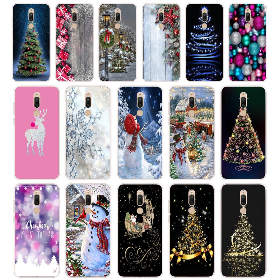 341F New Year Snowman Colorful Merry Christmas gift Soft Silicone Tpu Cover phone Case for Meizu M5 M5C M5S Note M6 M6S M6T case