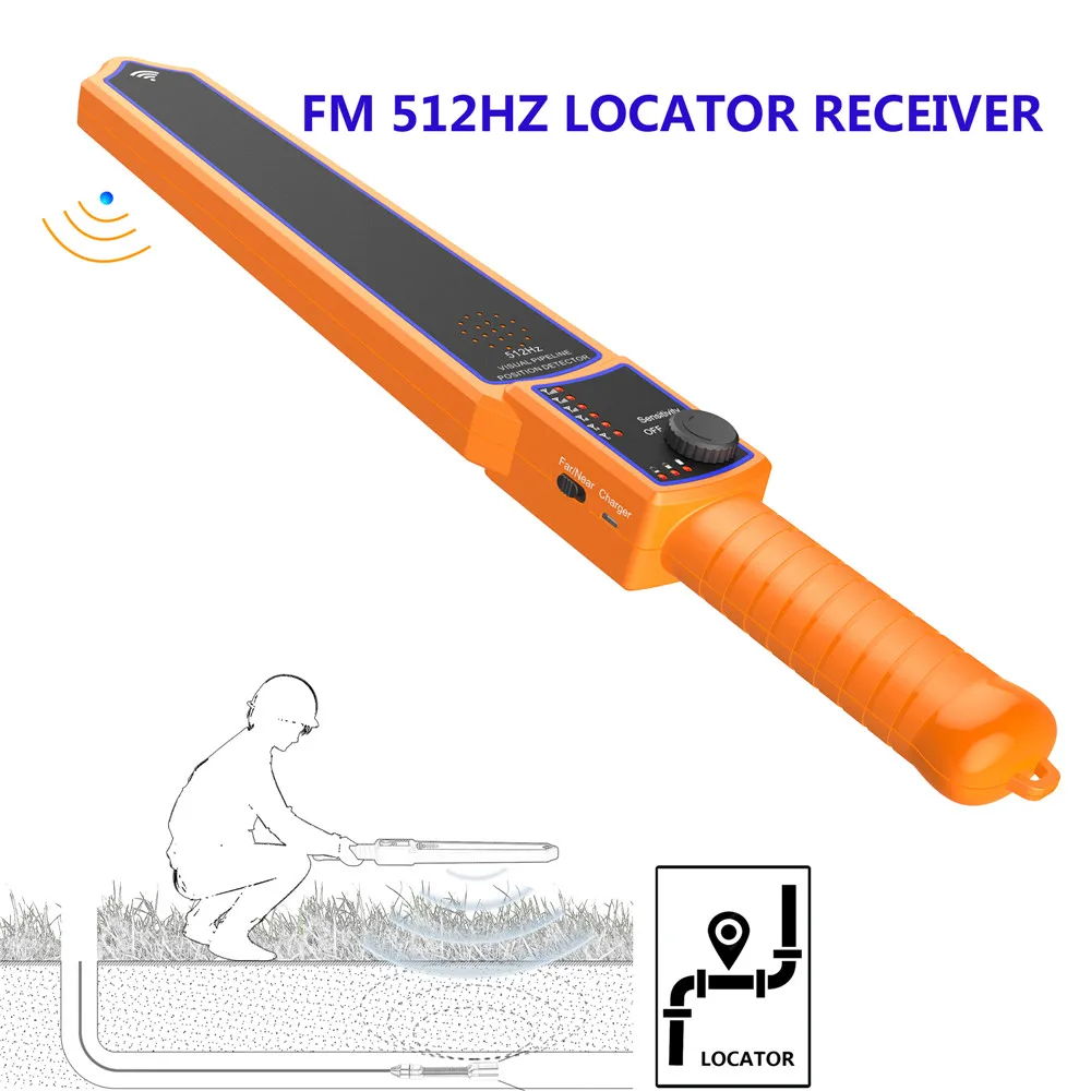 Sewer pipe detection device 512hz pipe inspection camera receiver pipe Locator for Pipe Inspection