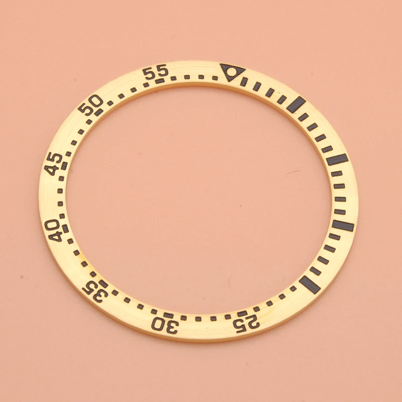 38*31.6mm Mod SKX007 Steel Bezel Insert Fit NH35 NH36 Case With Steel Bezel Ring Multi-color SKX Bezel Parts