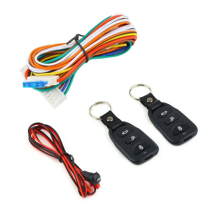 12V Universal Car Keyless Entry System Car Remote Control Auto Remote Central Kit Door Lock Locking Vehicle Add Keyless System