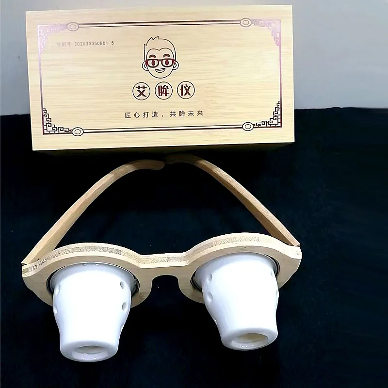 Eye Moxibustion Instrument Warm Moxibustion And Hot Compress to Relax and Soothe the Skin Around the Eyes Glasses Fumigator