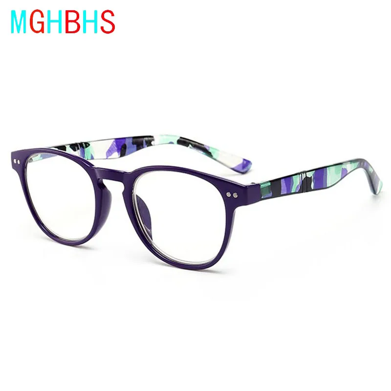 

MGHBHS Fashion ladies reading glasses HD resin lenses men's reading glasses