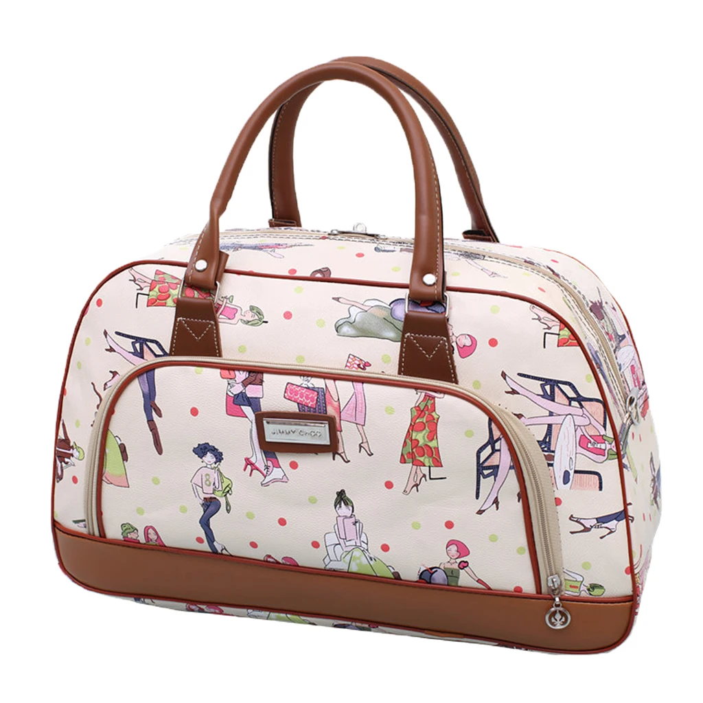 20L Lady Women PU Overnight Travel Weekend Hand Luggage Carry On Handbag
