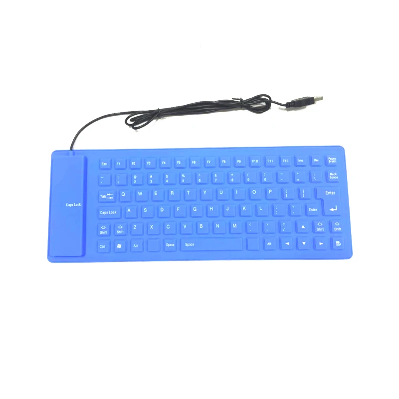 Flexible Keyboard 85Keys USB Keyboard Portable Waterproof Silicone Mini Gaming Keyboard For PC Laptop Russian Spanish English