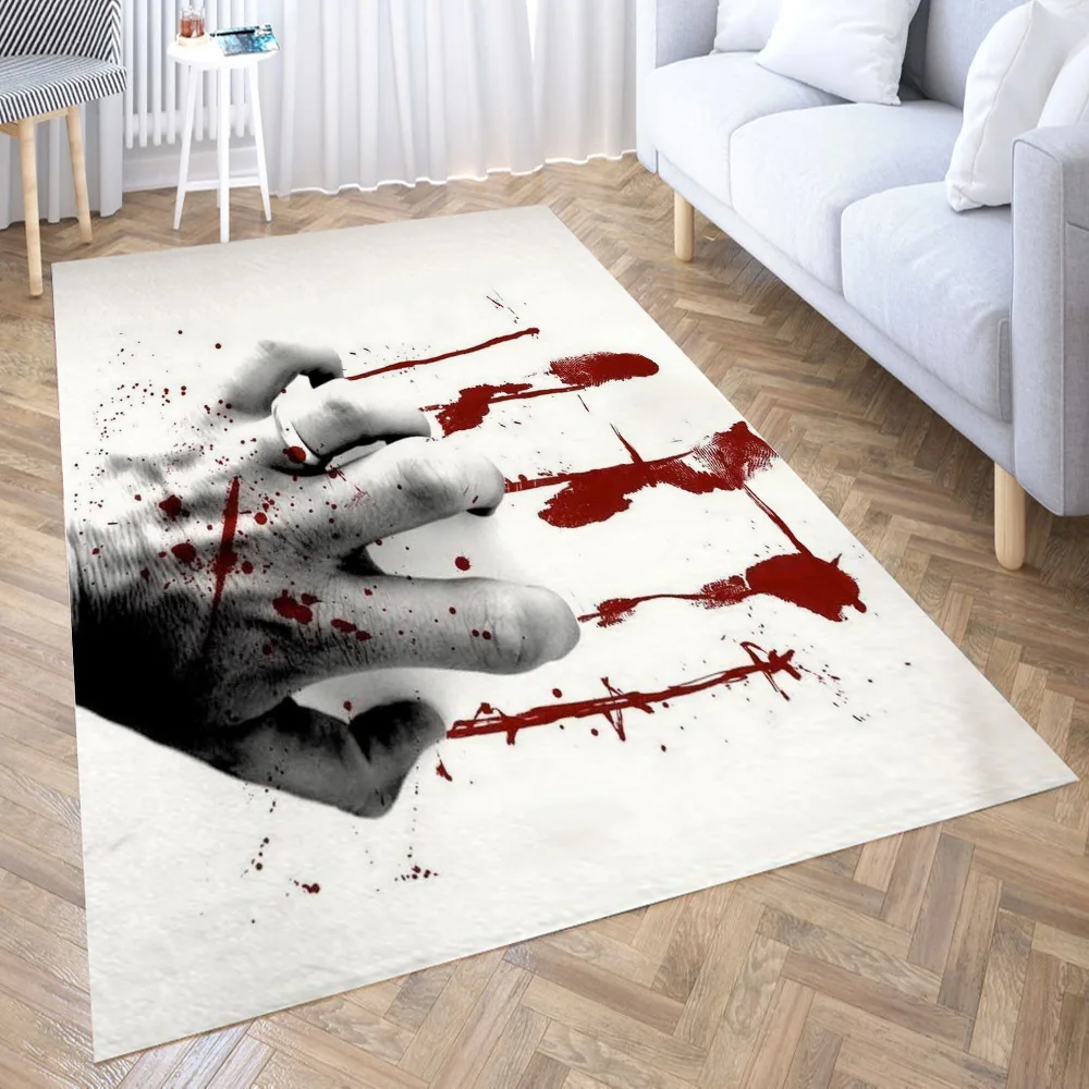 Halloween Decoration Carpet Blood Stains Rug Bloody Haunted Rug Kids Boys Bedroom Rug 3d Floor Mat Children's Funny Mat