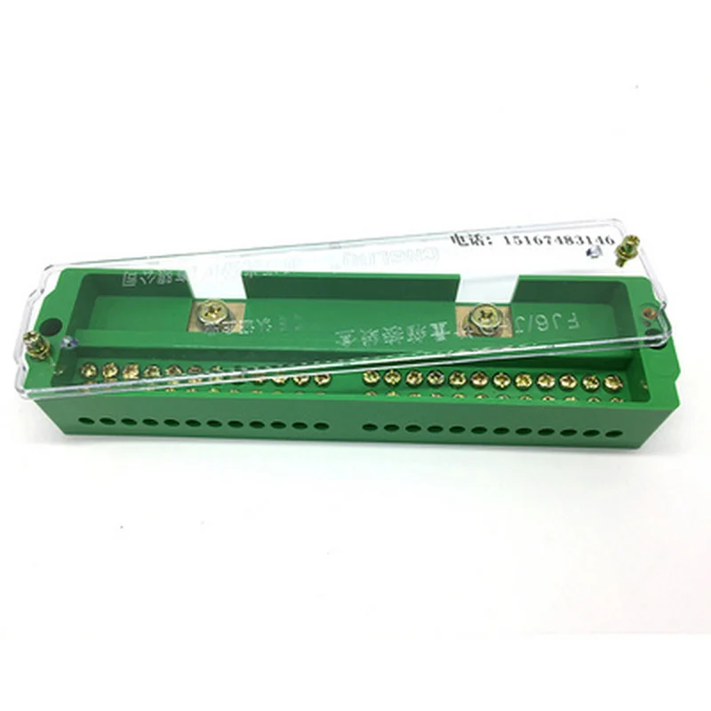 Single-phase 2 In 24 Out Junction Box AC Household 220v Branch Terminal Wire Paralleling Device Row Retardant Metering Cabinet
