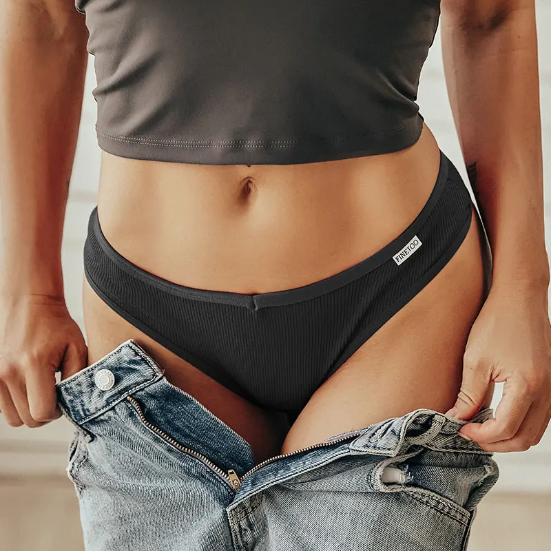 Women\'s Panties Soft Cotton M-4XL Breathable Sexy Lingerie Solid Briefs Ladies Low Waist Underwear Fashion Panties Dropshipping