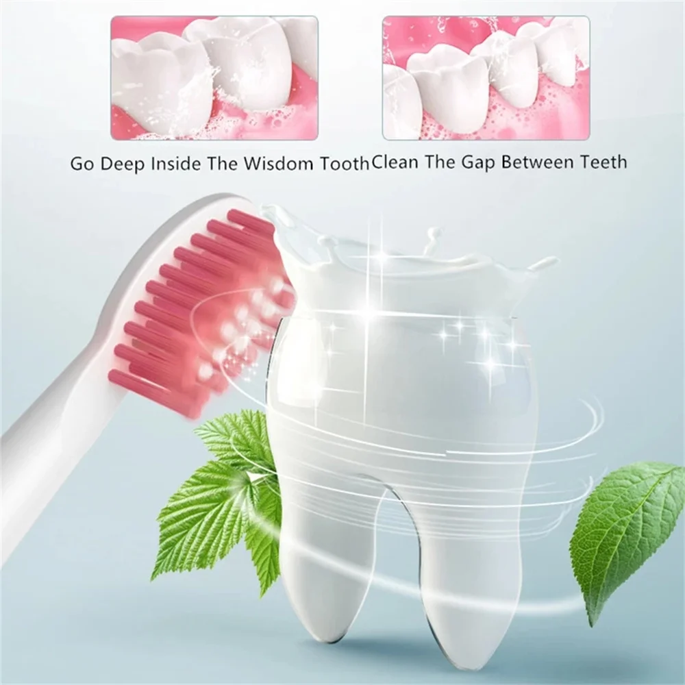 5 스마트 모드 소닉 전동 칫솔 지능형 시간 알림 전기 칫솔 USB 충전 음향 여행 칫솔