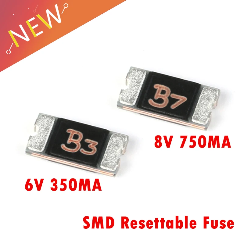 20PCS/Lot SMD Resettable Fuse 1206 350MA PTC12066V035 750MA PTC12068V075 SMD Self-recovery Fuse