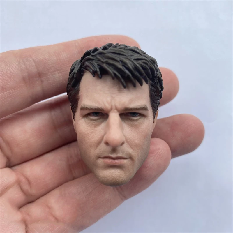 In Stock For Sale 1/6th Tom Cruise Handsome Guy Male Star Male Head Sculpture For Usual 12inch Doll Action Figure