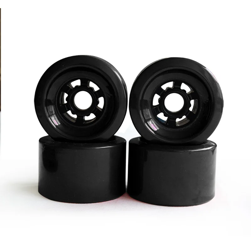 Stritate Roda Skateboard 4 Buah Longboard SHR78A PU Roda Besar Roda Skateboard Lembut 83Mm