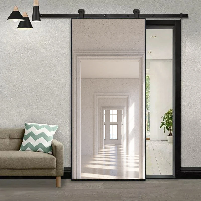 Three-Dimensional Space Door Sticker Vinyl Home Decoration For Door Refurbishment Porch Art Mural Peel & Stick Diy Wall Paster