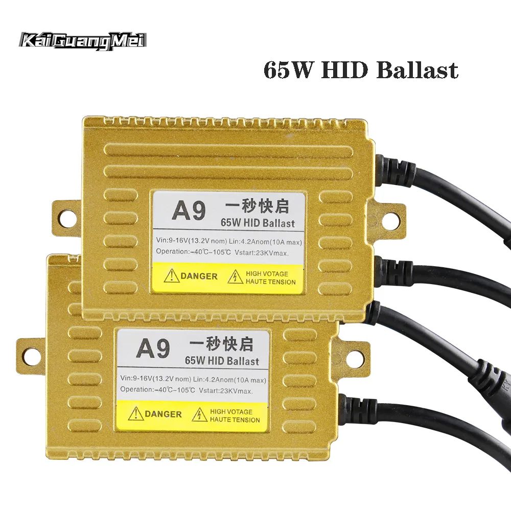 1pcs Direct Current Ballast 65W HID Xenon Ballast for H1 H3 H7 Headlight H8 H11 9005 9006 Xenon Lights Digital Slim Hid Ballast