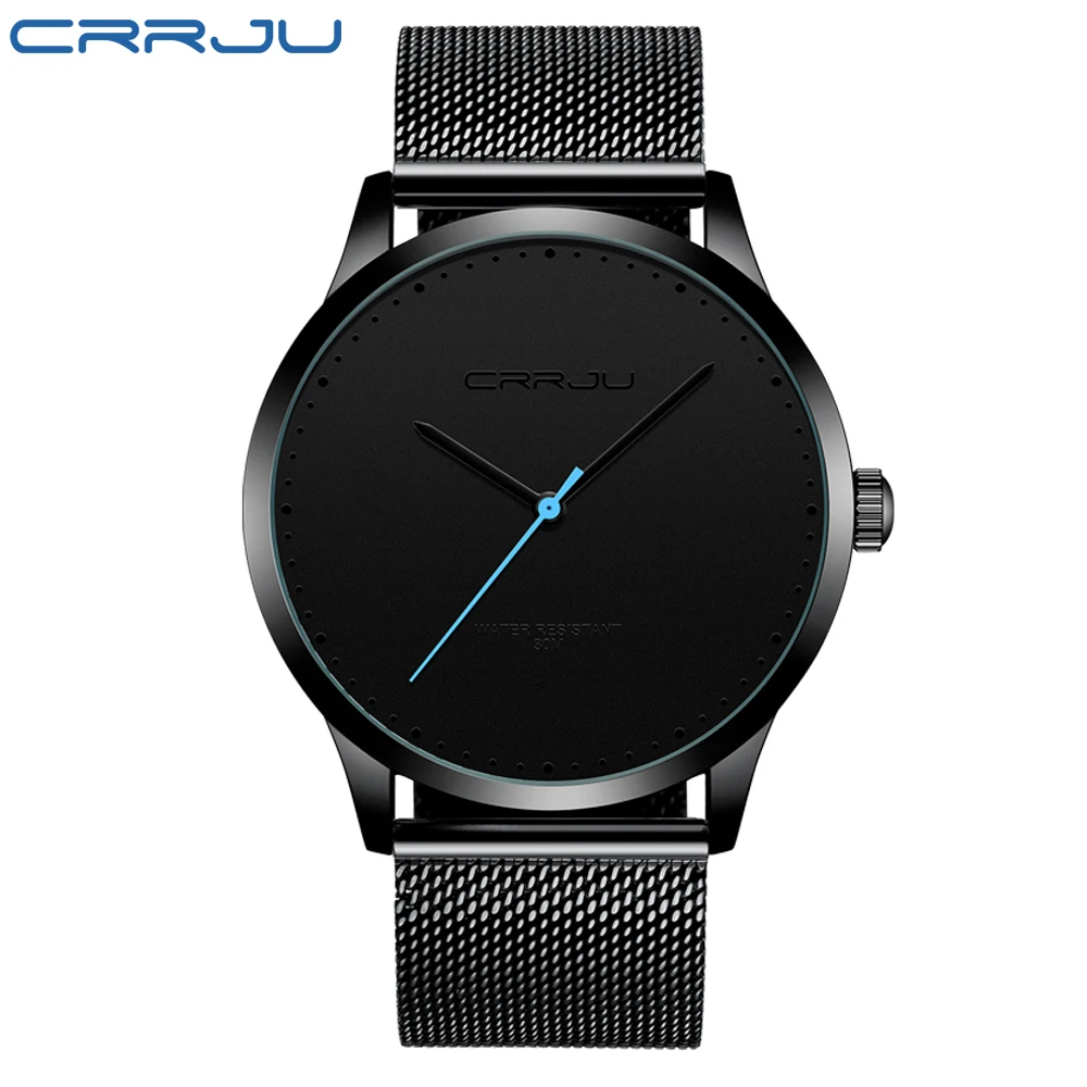 2020 New Quartz Watch Women And Mens Watches CRRJU Top Brand Famous Dress Fashion Clock Ultra Thin Wrist Watch relogio masculino