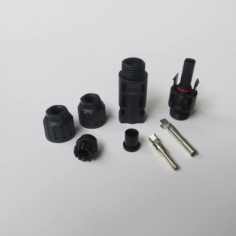 1000V Photovoltaic PV Male And Female Combiner Box Inverter Panel Plug Waterproof IP67 Solar Connector