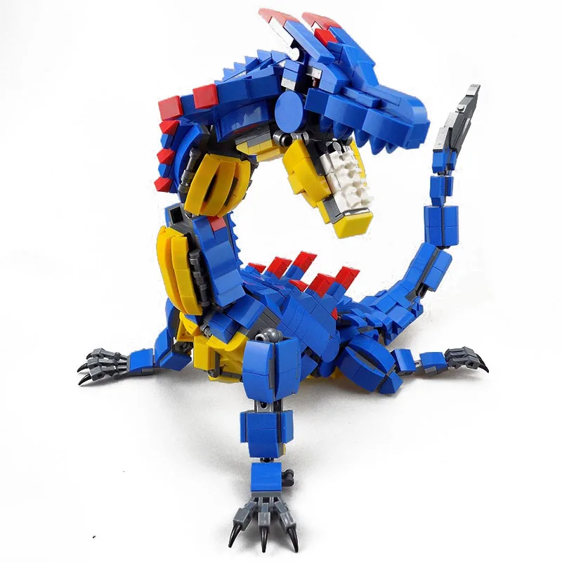 

Large Dragon Building Blocks Toys For Children 63CM Dinosaur Anime Action Figure Model Build Toy Kids Room Decoration Bricks