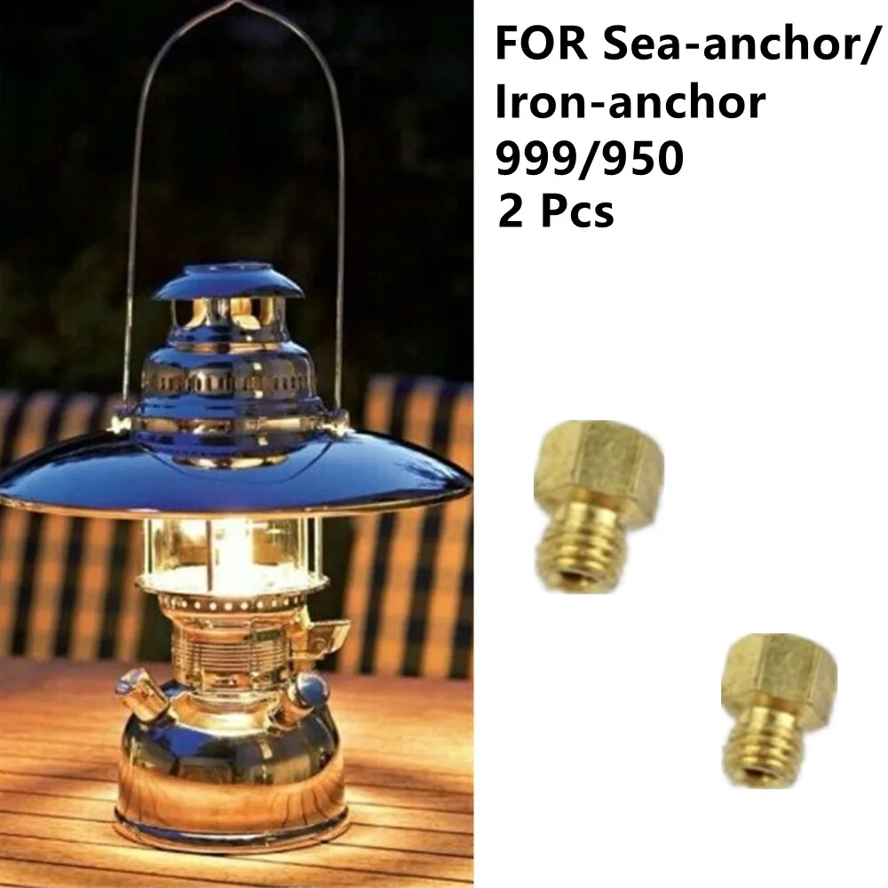 2Pcs Carburetor Nozzles 500 Kerosene Lamp For Sea-Anchor / Iron-Anchor Lamp 999 950 Models Universal Brass Stove Nozzles Gear