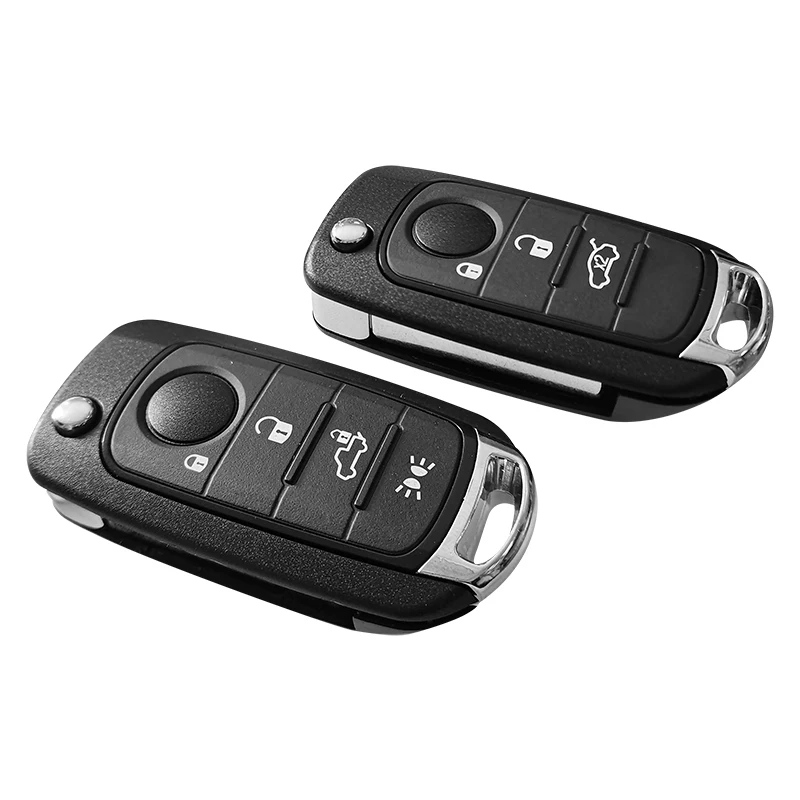 XNRKEY 3 Button 4 Button Smart Card Remote Control Car Key ID4A Chip Flip Key For Fiat Flip cover Car Key