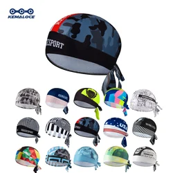 KAMALOCE 100% Polyester Red Black Summer Men Racing Cycling Head Bandana Road Bike Ciclista Camouflage Cycling Scarf Bandana Cap