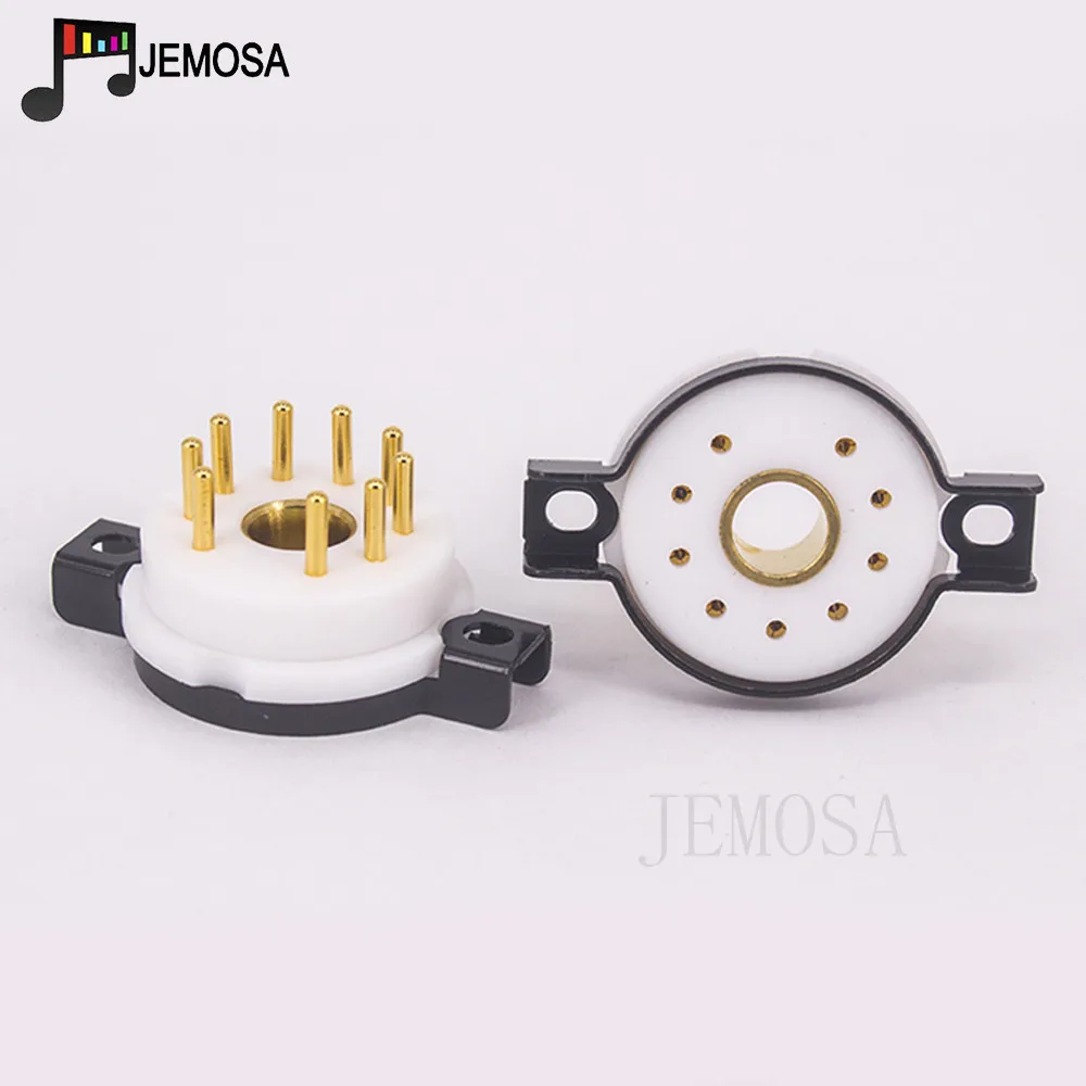 9PIN Tube Socket Valve Base EIZZ High end Magnoval PTFE For WE34 WE429 8233 6S45P WE418A Vacuum Tube Audio Vintage Amplifier