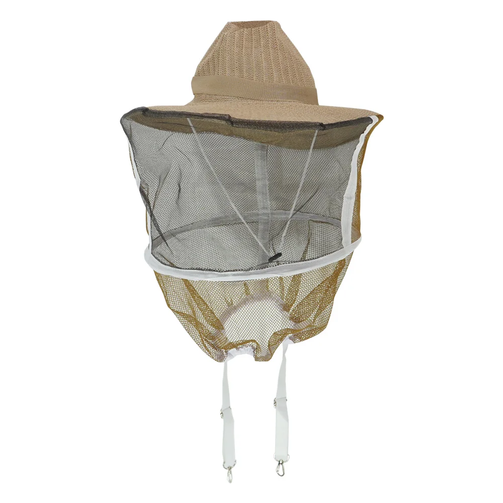 

1PC Beekeeping Head Mesh Veil Hat Beekeeper Outdoor Anti Bee Insect Net Protective Cap Face Neck Wrap Ventilated Protector