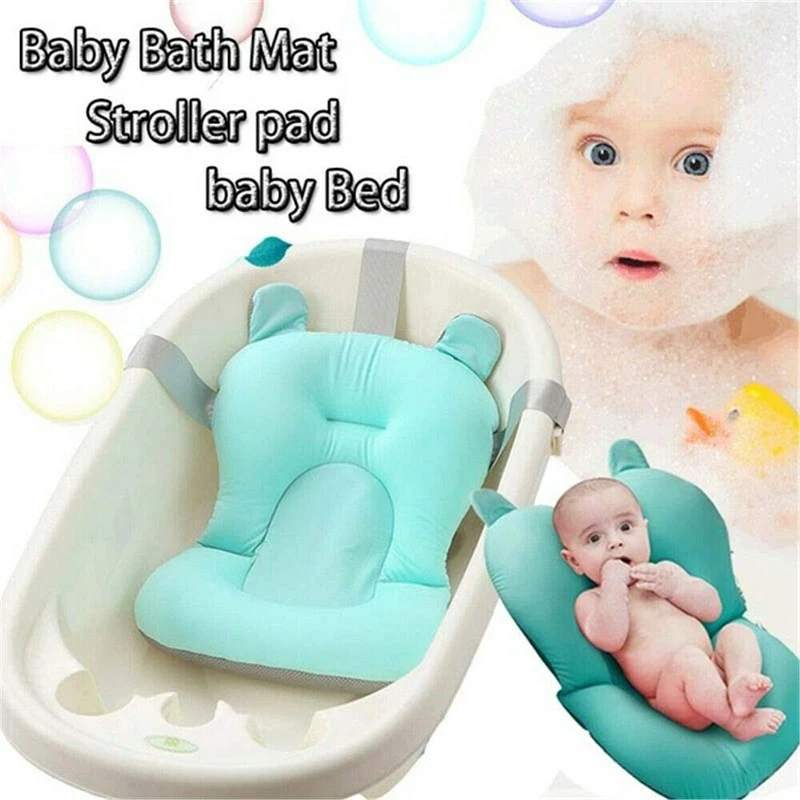 Non-slip Baby Bath Mat Tub Baby Shower Portable Mattress Air Mattress Comfort Pad Cute Wind Newborn Bathroom Safety Products