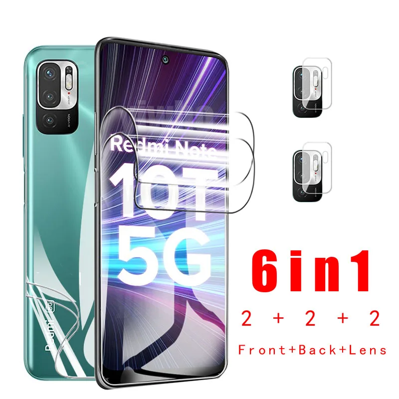 

Защитная пленка для экрана Note10 T S, Гидрогелевая пленка для Xiaomi Redmi Note 10 T 5G 10 Pro 10S 10pro, защита для экрана, защита объектива камеры
