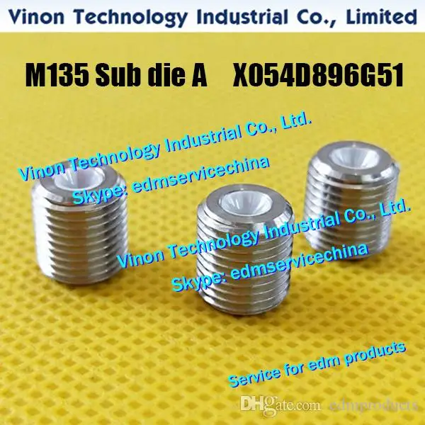 M135 edm Sub die A upper ID=0.4mm X054D896G51 for Mitsubishi FX-K.FX.CX.FA machine AF3 AF2 type DA537A,DA53700,X054-D896-G51 Set
