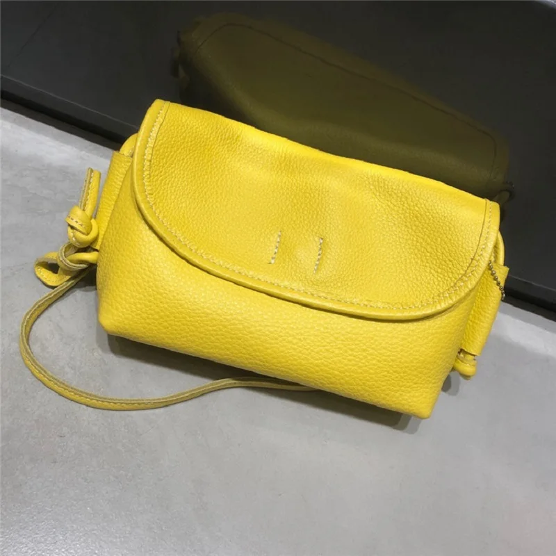 MESOUL Candy Color Crossbody Bags For Women 2020 Designer Fashion Shoulder Messenger Bag Female Genuine Leather purses Small Bag