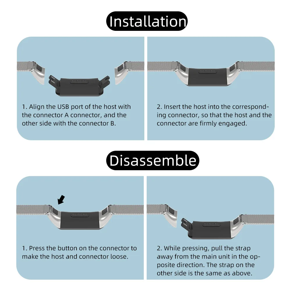 Correa de Metal para Huawei Band 6 Pro, pulsera de acero inoxidable para Honor Band 6/5i