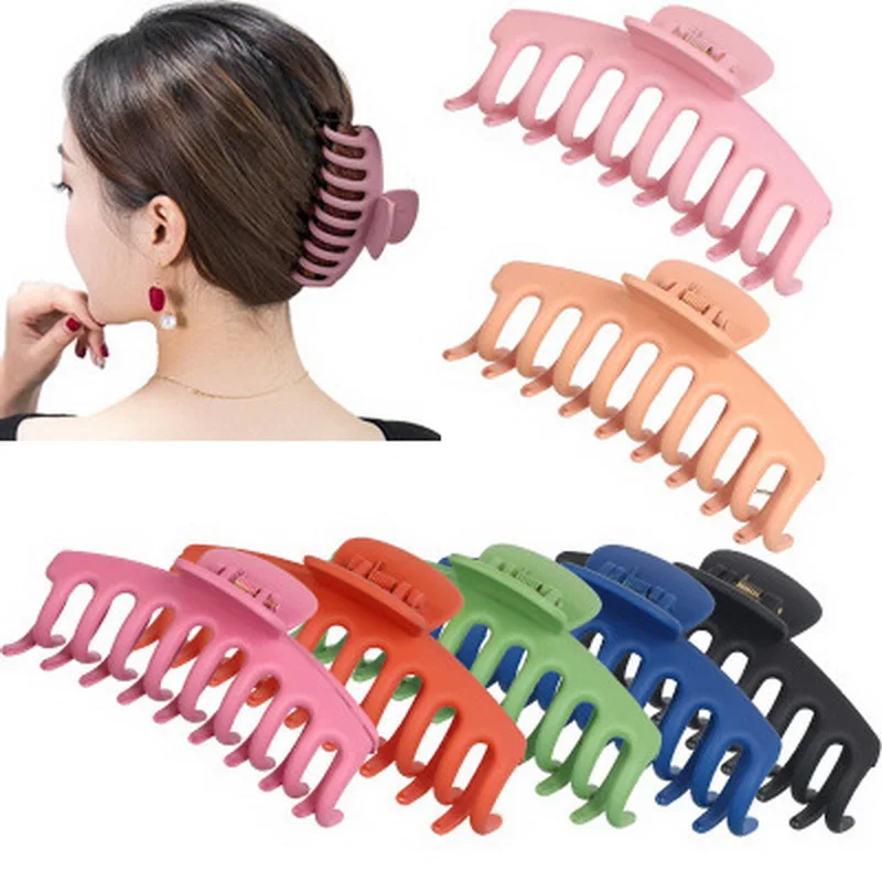 1PC Korean Large hair claw clip for women Elegant Acrylic Hairpins Big Size Hair Crabs Clamps girls Barrette Fashion Accessories