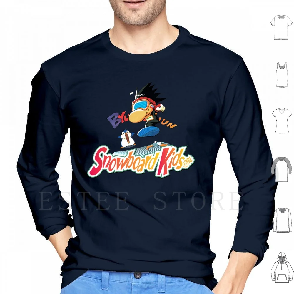 Axel Snowboard Kids Hoodies Long Sleeve Snowboard Kids 64 Atlus Super Nes Snes N65 N64 Kart F Zero