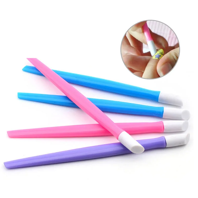 1 Stuks Nail Stick Cuticle Pushers Draagbare Quartz Slijpen Pen Cuticle Remover Voor Nail Art Care Pedicure Manicure Nail Gereedschap