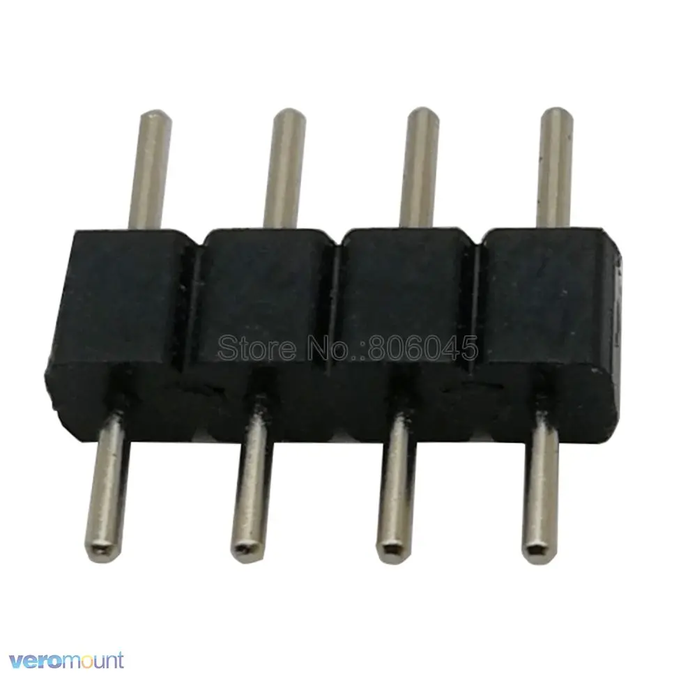 Masculino e Feminino Plug soquete Pin Needle, Conector Adaptador, Strip Acessórios, RGB, RGBW, RGBWC, RGBW, RGBW, RGBW, 10Pcs, 4Pin, 5Pin, 6Pin