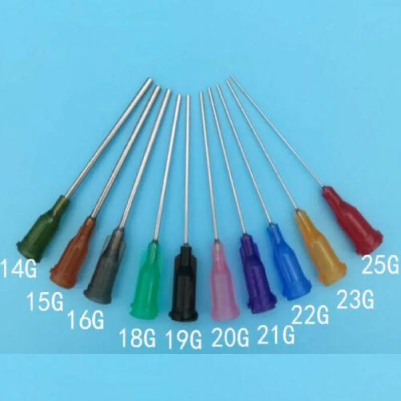 Syringe Dispensing Needles  14G 15G 16G 18G 19G 20G 21G 22G 23G 25G 27G Blunt Tip  1.5 Inch Length  25PCS