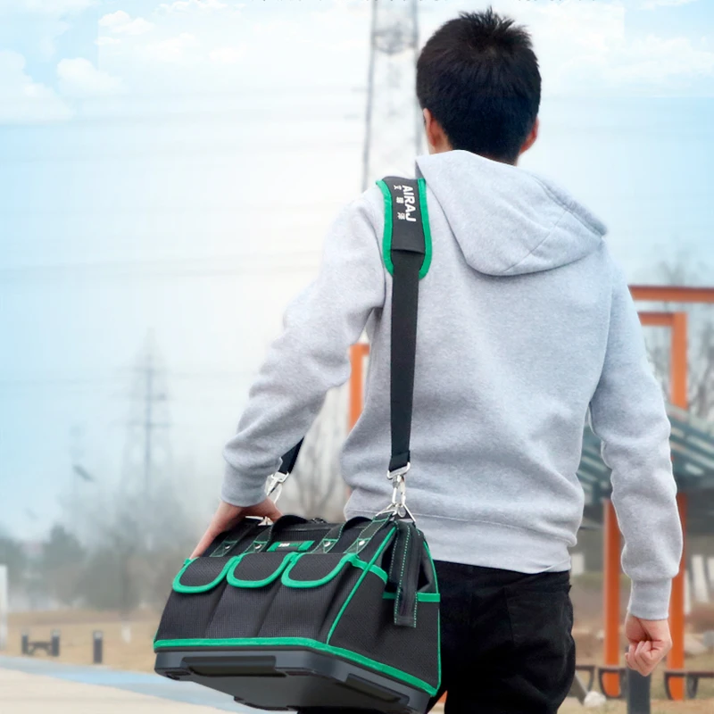 AIRAJ Multifunktionale Werkzeug Tasche Große Kapazität Oxford Leinwand Wasserdichte Tasche Tragen-Beständig Werkzeug Reparatur Lagerung Elektriker