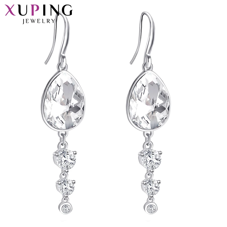 Xuping Jewelry Hot Sell Dangle Crystal Earring for Temperament Ladies Party Gift A00607415