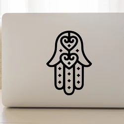 Laptop hamsa hand decal Laptop computer Decoration vinyl car window sticker hamsa hand Pattern computer mug Decor decal Z921