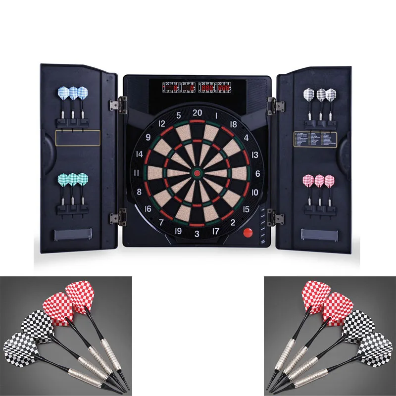 

Electronic Dart Cabinet With Automatic Scoring Electronic Dart Tray Folding Dart Box Soft Dart Professional Competition